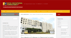 Desktop Screenshot of exceladmissions.com